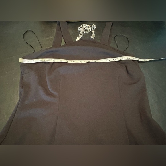 Michael Kors Silver Chain Black Halter Dress size L NWT - Picture 11 of 14